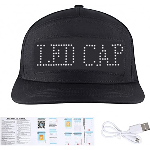 Programmable Magic Led Display Hat Program any message you like to the hat display